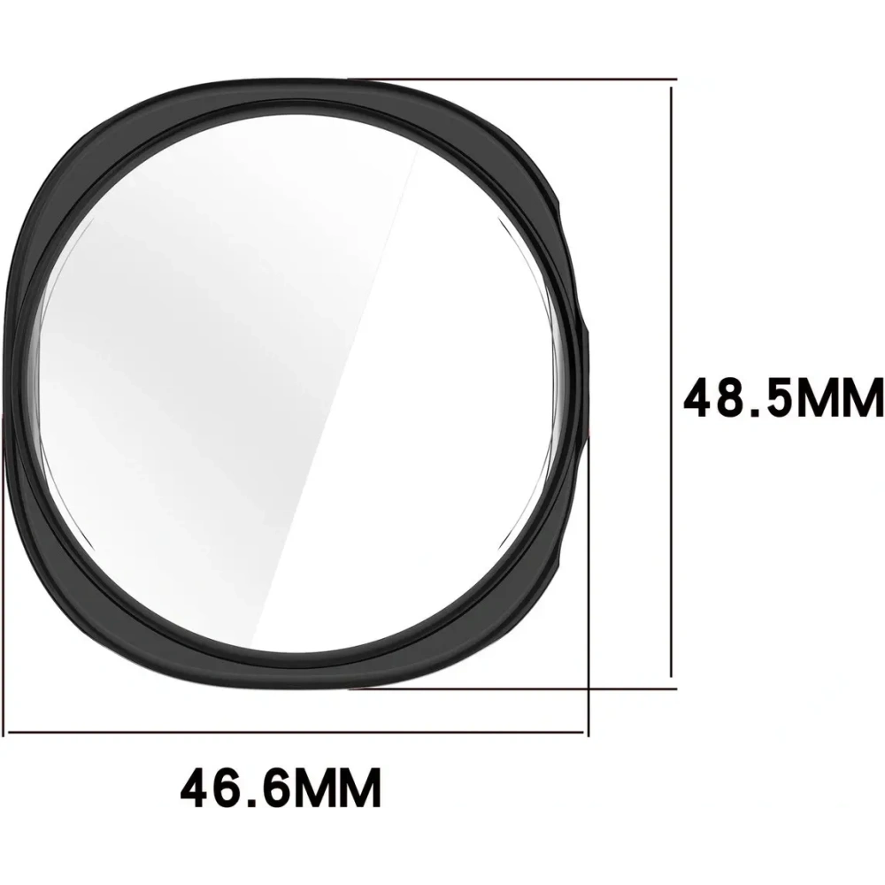 Etui z osłoną ekranu Bizon Case Watch Felipe do Samsung Galaxy Watch 8 44mm czarne