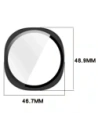 Etui ze szkłem do zegarka Bizon Case+Glass Watch do Samsung Galaxy Watch 8 44mm matowe czarne