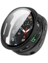 Etui ze szkłem do zegarka Bizon Case+Glass Watch do Samsung Galaxy Watch 8 44mm matowe czarne