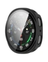 Etui ze szkłem do zegarka Bizon Case+Glass Watch do Samsung Galaxy Watch 8 44mm matowe czarne