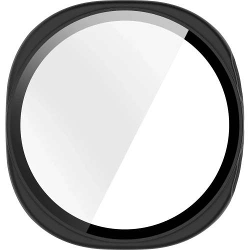 Etui ze szkłem do zegarka Bizon Case+Glass Watch do Samsung Galaxy Watch 8 44mm matowe czarne