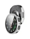 Etui ze szkłem do zegarka Bizon Case+Glass Watch do Samsung Galaxy Watch 8 44mm srebrne