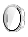 Etui ze szkłem do zegarka Bizon Case+Glass Watch do Samsung Galaxy Watch 8 44mm szampańskie