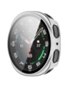 Etui ze szkłem do zegarka Bizon Case+Glass Watch do Samsung Galaxy Watch 8 44mm szampańskie