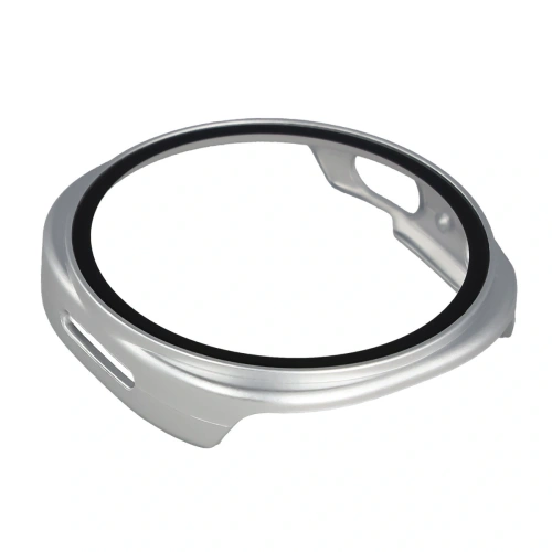 Etui ze szkłem do zegarka Bizon Case+Glass Watch do Samsung Galaxy Watch 8 44mm szampańskie