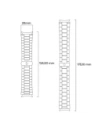 Pasek ze stali nierdzewnej do smartwatcha Bizon Strap Watch Aura QuickRelease 20mm czarny