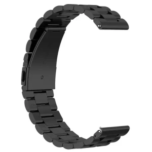 Pasek ze stali nierdzewnej do smartwatcha Bizon Strap Watch Aura QuickRelease 20mm czarny