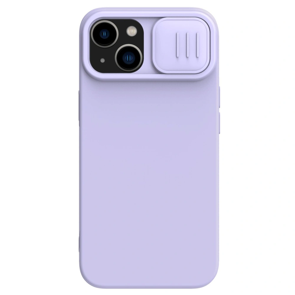 Etui Nillkin CamShield Silky Silicone MagSafe Apple iPhone 14 Plus / 15 Plus fioletowy