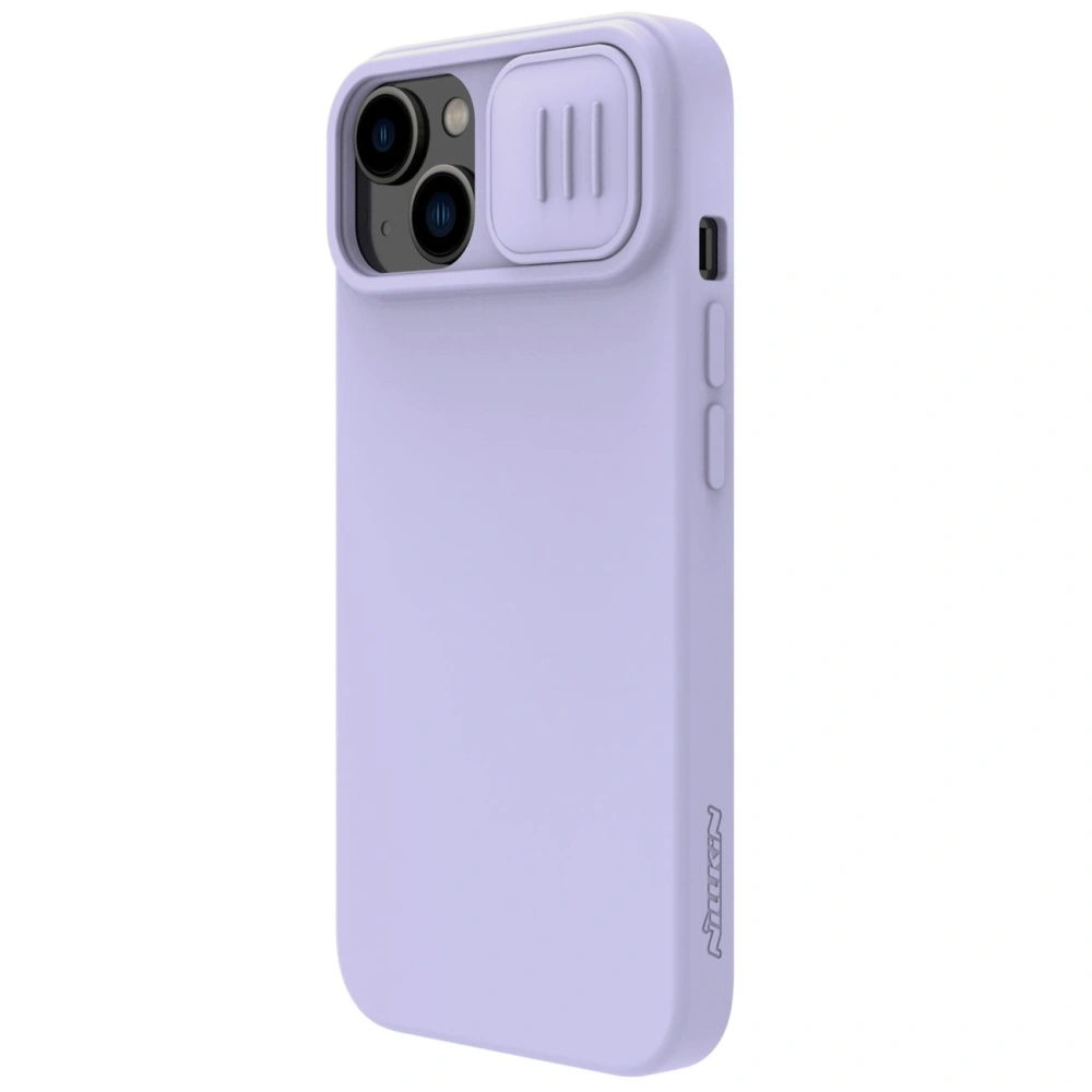 Etui Nillkin CamShield Silky Silicone MagSafe Apple iPhone 14 Plus / 15 Plus fioletowy