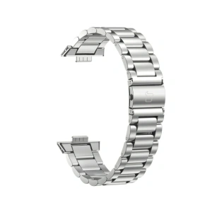 Ceas cu brățară Bizon Strap Aura Huawei Watch Fit 4 Pro / Fit 4 / Fit 3 argintiu