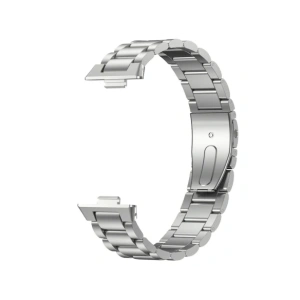 Ceas cu brățară Bizon Strap Aura Huawei Watch Fit 4 Pro / Fit 4 / Fit 3 argintiu