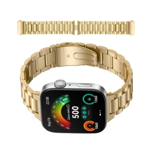 Ceas cu curea Bizon Strap Aura Huawei Watch Fit 4 Pro / Fit 4 / Fit 3 aurie