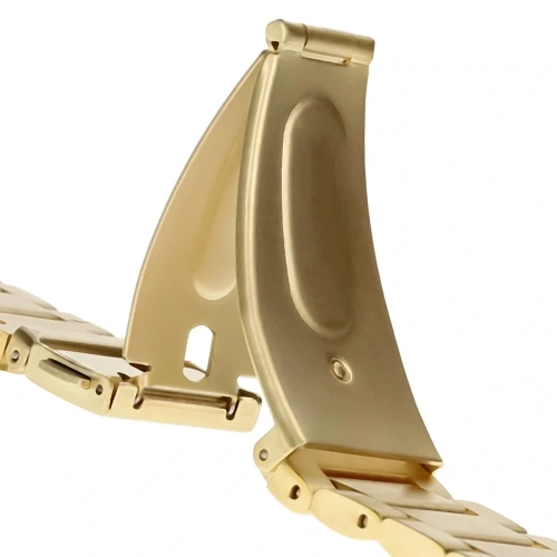 Pasek ze stali nierdzewnej Bizon Strap Watch Aura do Huawei Watch Fit 4 Pro / Fit 4 / Fit 3 złoty