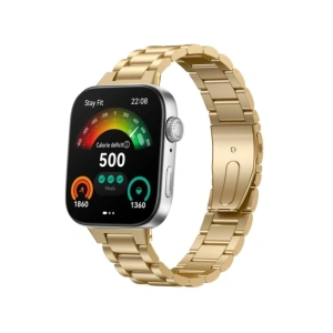 Ceas cu curea Bizon Strap Aura Huawei Watch Fit 4 Pro / Fit 4 / Fit 3 aurie