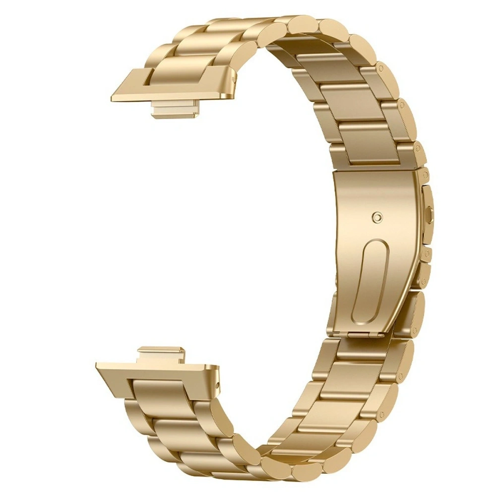 Pasek ze stali nierdzewnej Bizon Strap Watch Aura do Huawei Watch Fit 4 Pro / Fit 4 / Fit 3 złoty