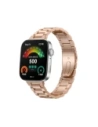Pasek ze stali nierdzewnej Bizon Strap Watch Aura do Huawei Watch Fit 4 Pro / Fit 4 / Fit 3 różowozłoty