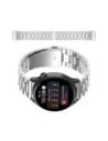 Pasek ze stali nierdzewnej do smartwatcha Bizon Strap Watch Aura QuickRelease 20mm srebrny