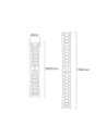 Pasek ze stali nierdzewnej do smartwatcha Bizon Strap Watch Aura QuickRelease 20mm srebrny