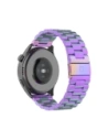 Pasek ze stali nierdzewnej do smartwatcha Bizon Strap Watch Aura QuickRelease 20mm tęczowy