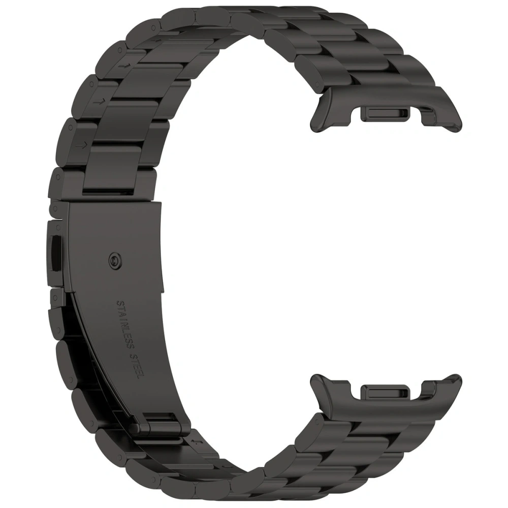 Pasek ze stali nierdzewnej Bizon Strap Watch Aura do Samsung Galaxy Watch 8 40mm / 44mm / 8 Classic 46mm czarny