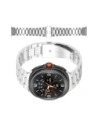 Pasek ze stali nierdzewnej Bizon Strap Watch Aura do Samsung Galaxy Watch 8 40mm / 44mm / 8 Classic 46mm srebrny