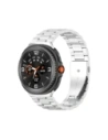 Pasek ze stali nierdzewnej Bizon Strap Watch Aura do Samsung Galaxy Watch 8 40mm / 44mm / 8 Classic 46mm srebrny