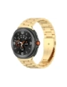 Pasek ze stali nierdzewnej Bizon Strap Watch Aura do Samsung Galaxy Watch 8 40mm / 44mm / 8 Classic 46mm złoty