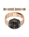 Pasek ze stali nierdzewnej Bizon Strap Watch Aura do Samsung Galaxy Watch 8 40mm / 44mm / 8 Classic 46mm różowozłoty
