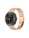 Pasek ze stali nierdzewnej Bizon Strap Watch Aura do Samsung Galaxy Watch 8 40mm / 44mm / 8 Classic 46mm różowozłoty