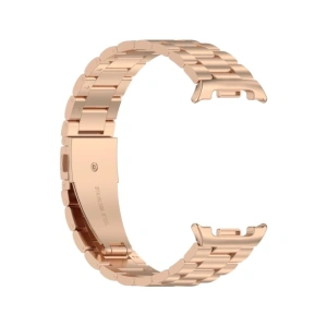 Pasek ze stali nierdzewnej Bizon Strap Watch Aura do Samsung Galaxy Watch 8 40mm / 44mm / 8 Classic 46mm różowozłoty