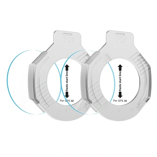 Szkło hartowane Tech-Protect Easy Set+ do Huawei Watch GT 5 46mm Clear [2 PACK]