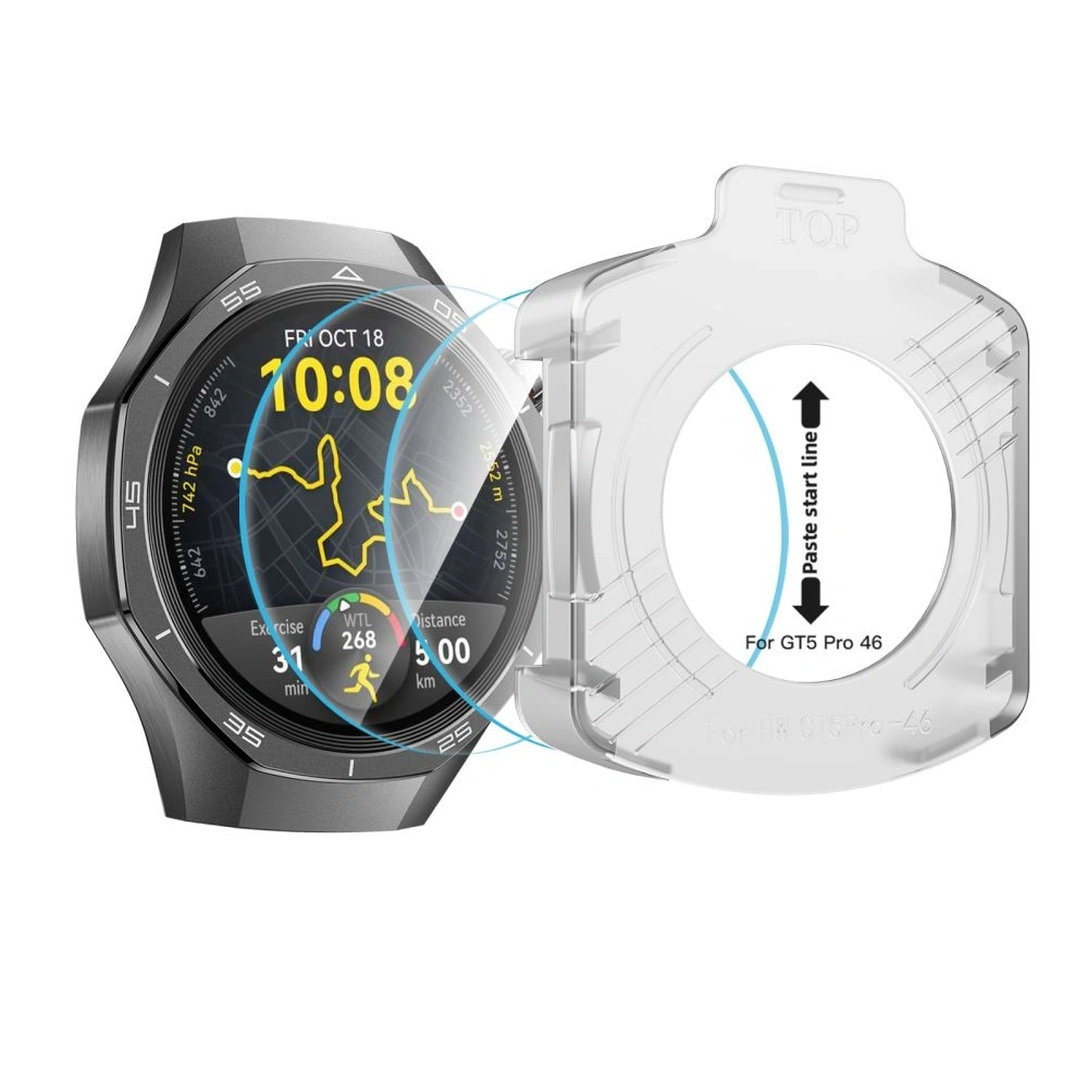 Szkło hartowane Tech-Protect Easy Set+ do Huawei Watch GT 5 Pro 46mm Clear [2 PACK]