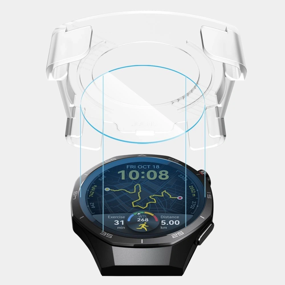 Szkło hartowane Tech-Protect Easy Set+ do Huawei Watch GT 5 Pro 46mm Clear [2 PACK]