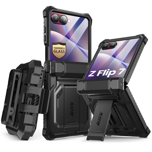 Etui Supcase IBLSN ArmorBox do Samsung Galaxy Z Flip 7 Black