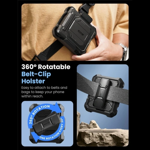 Etui Supcase IBLSN ArmorBox do Samsung Galaxy Z Flip 7 Black