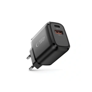 Ładowarka sieciowa Tech-Protect NCA30 USB-A, USB-C Network Charger PD 30W / QC3.0 Black