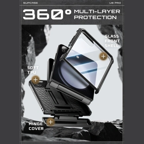 Etui Supcase Unicorn Beetle Pro do Samsung Galaxy Z Flip 7 Black