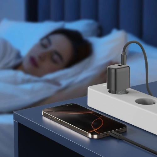 Ładowarka sieciowa Tech-Protect NCA30 USB-A, USB-C Network Charger PD 30W / QC3.0 Black