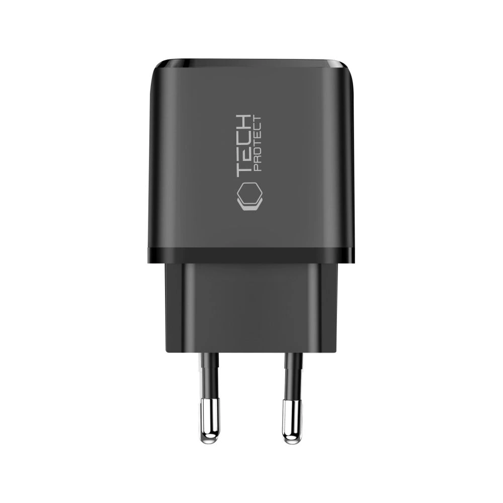 Ładowarka sieciowa Tech-Protect NCA20 USB-A, USB-C Network Charger PD 20W / QC3.0 Black