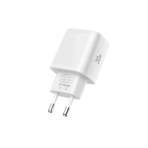 Ładowarka sieciowa Tech-Protect NCA30 USB-A, USB-C Network Charger PD 30W / QC3.0 + USB-C Cable White