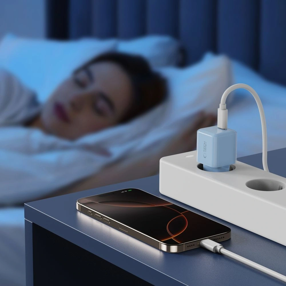 Ładowarka sieciowa Tech-Protect NCM25 USB-C Network Charger PD 25W Baby Blue
