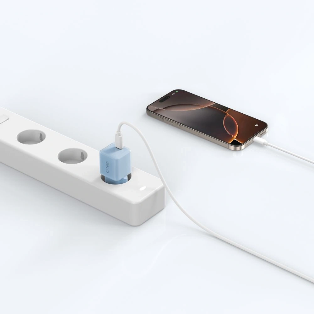 Ładowarka sieciowa Tech-Protect NCM25 USB-C Network Charger PD 25W Baby Blue