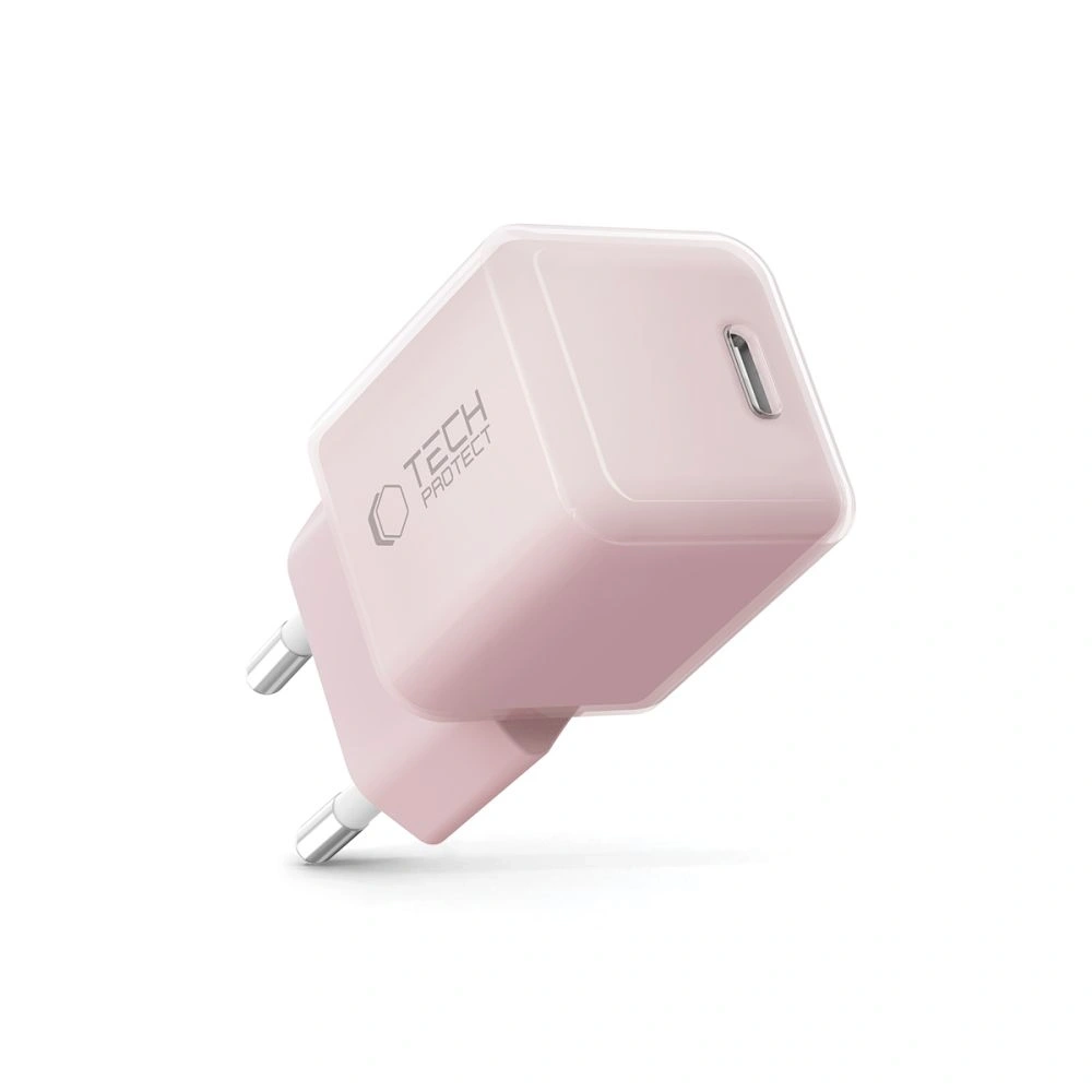 Ładowarka sieciowa Tech-Protect NCM25 USB-C Network Charger PD 25W Baby Pink