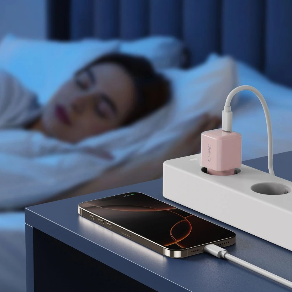 Ładowarka sieciowa Tech-Protect NCM25 USB-C Network Charger PD 25W Baby Pink