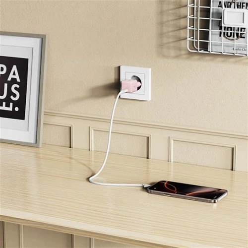 Ładowarka sieciowa Tech-Protect NCM25 USB-C Network Charger PD 25W Baby Pink