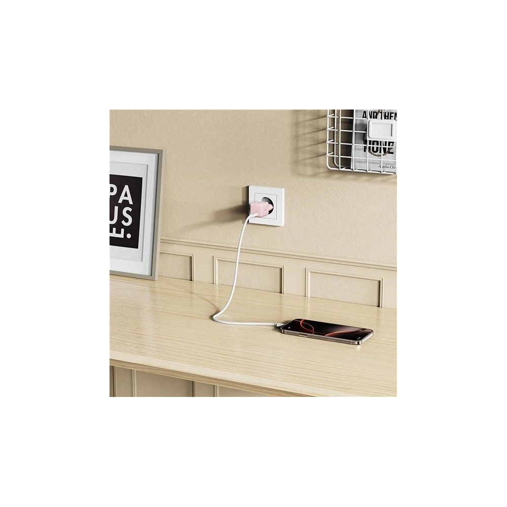 Ładowarka sieciowa Tech-Protect NCM25 USB-C Network Charger PD 25W Baby Pink