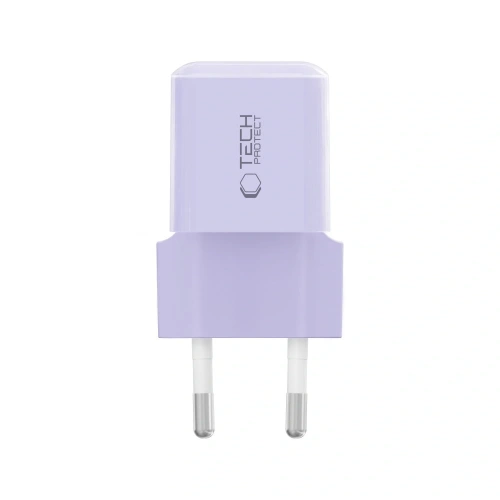 Ładowarka sieciowa Tech-Protect NCM25 USB-C Network Charger PD 25W Baby Purple