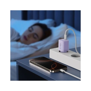 Ładowarka sieciowa Tech-Protect NCM33 USB-A, USB-C Network Charger PD 33W / QC3.0 Baby Purple