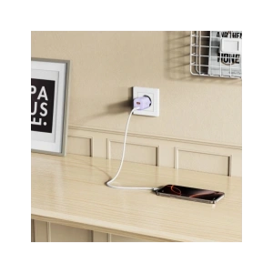 Ładowarka sieciowa Tech-Protect NCM33 USB-A, USB-C Network Charger PD 33W / QC3.0 Baby Purple