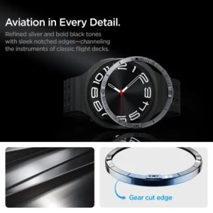 Nakładka Spigen Bezel Tune Pilot do Samsung Galaxy Watch 8 44mm Silver